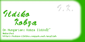 ildiko kobza business card